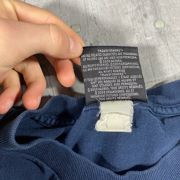 2009 Navy Transformers Movie Promo Tee Shirt - Picture 4 of 7